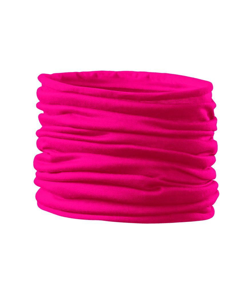 MALFINI Multifunkční šátek Twister - Neonově růžová | uni