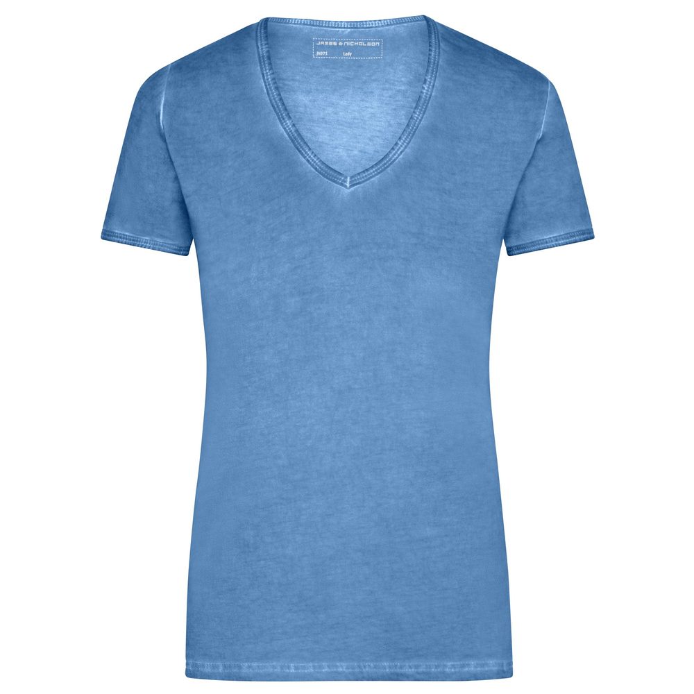 James & Nicholson Dámské tričko Gipsy JN975 - Modrá | L