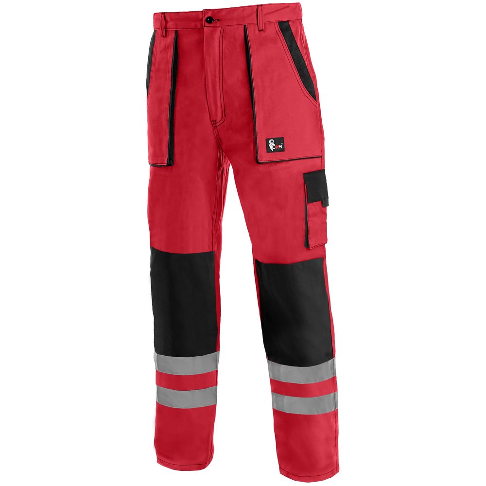 Canis (CXS) Montérkové kalhoty do pasu CXS LUXY BRIGHT - Červená / černá | 60