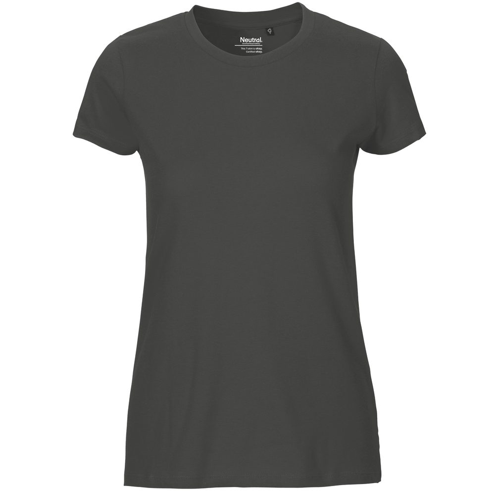 Neutral Dámske tričko Fit z organickej Fairtrade bavlny - Uhľová | L