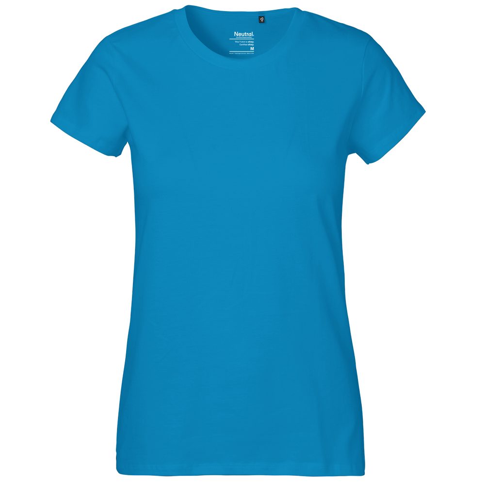 Neutral Dámské tričko Classic z organické Fairtrade bavlny - Safírová modrá | M
