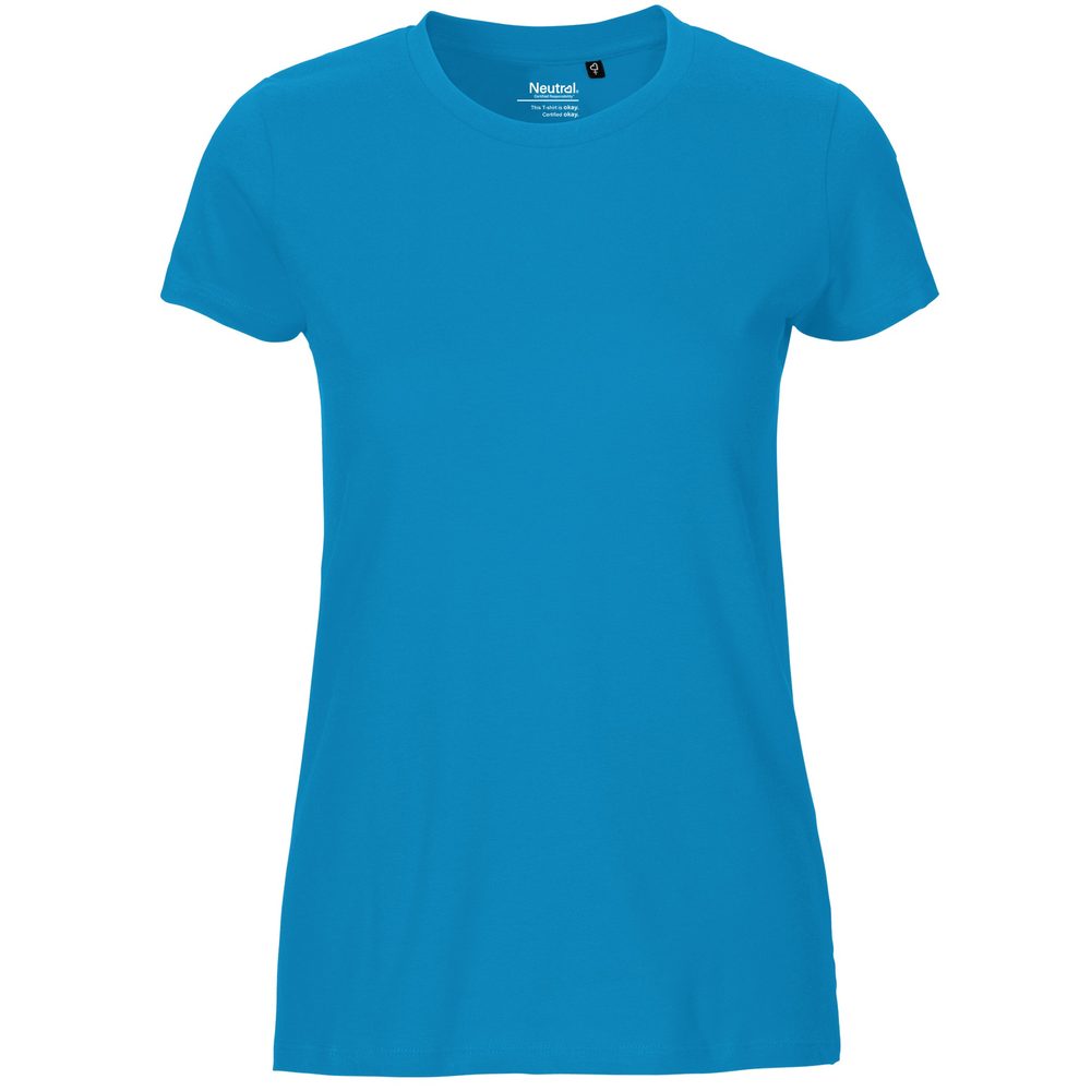 Neutral Dámské tričko Fit z organické Fairtrade bavlny - Safírová modrá | XS