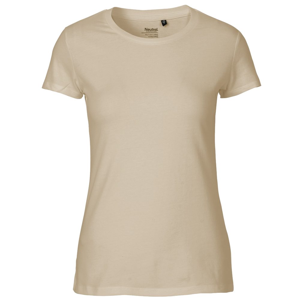 Neutral Dámske tričko Fit z organickej Fairtrade bavlny - Piesková | XL