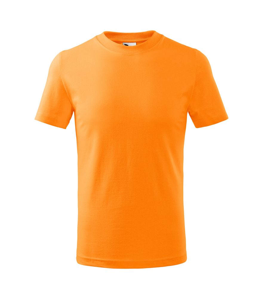 MALFINI Detské tričko Basic - Mandarínkovo oranžová | 122 cm (6 rokov)