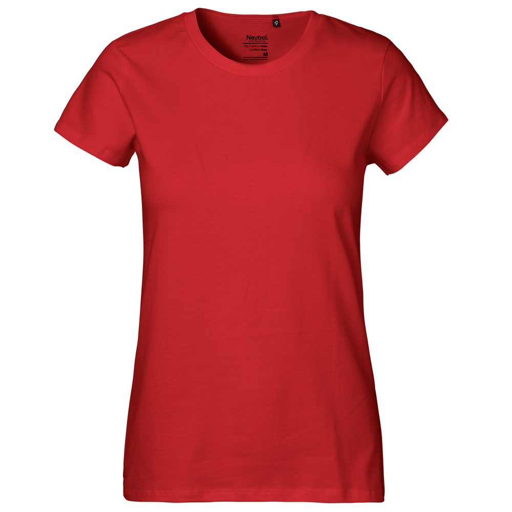 Neutral Dámské tričko Classic z organické Fairtrade bavlny - Červená | M