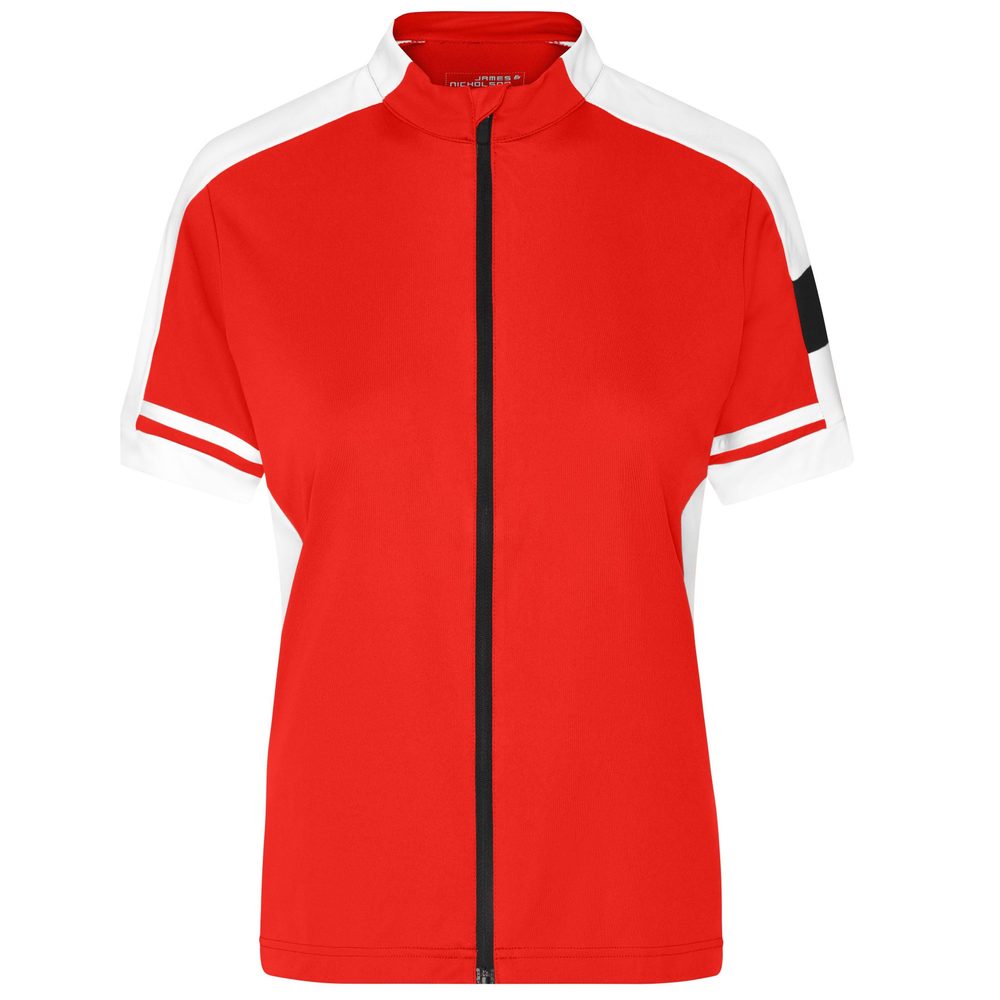 James & Nicholson Dámsky cyklistický dres JN453 - Červená | L