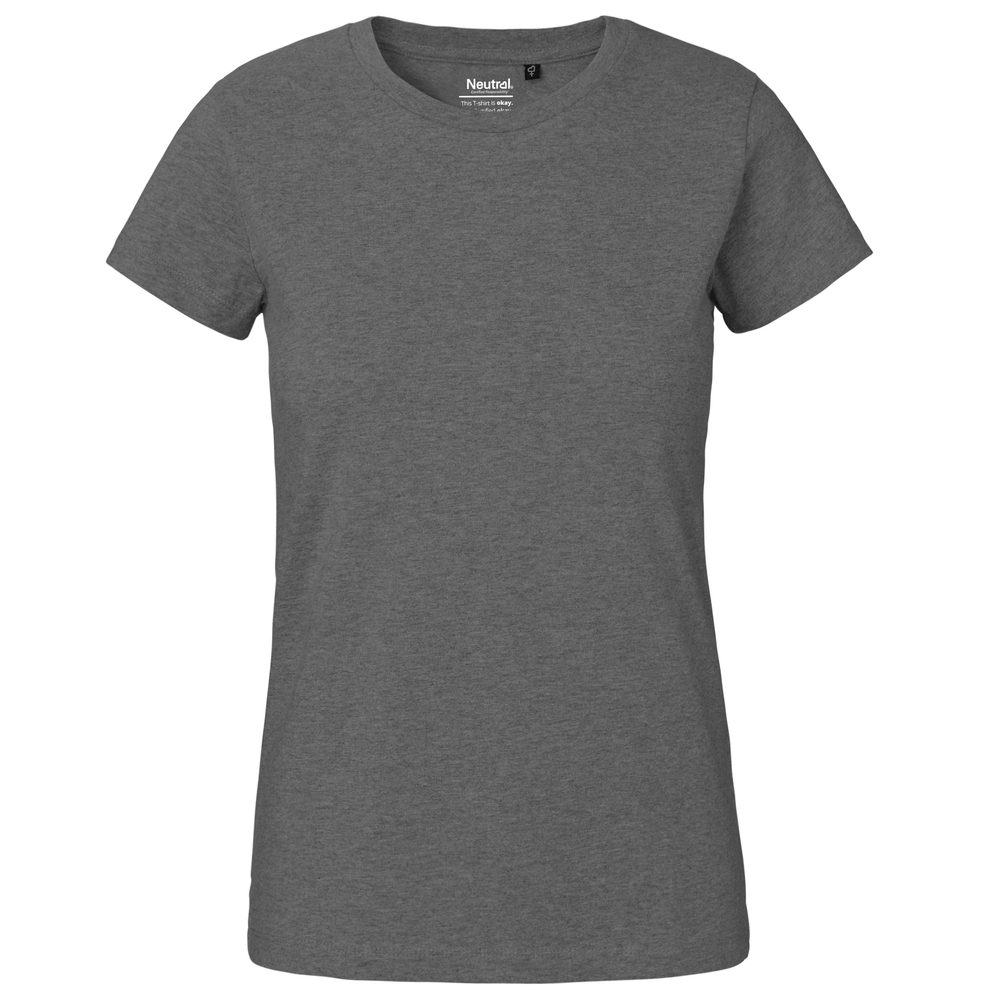 Neutral Dámské tričko Classic z organické Fairtrade bavlny - Tmavý melír | XS
