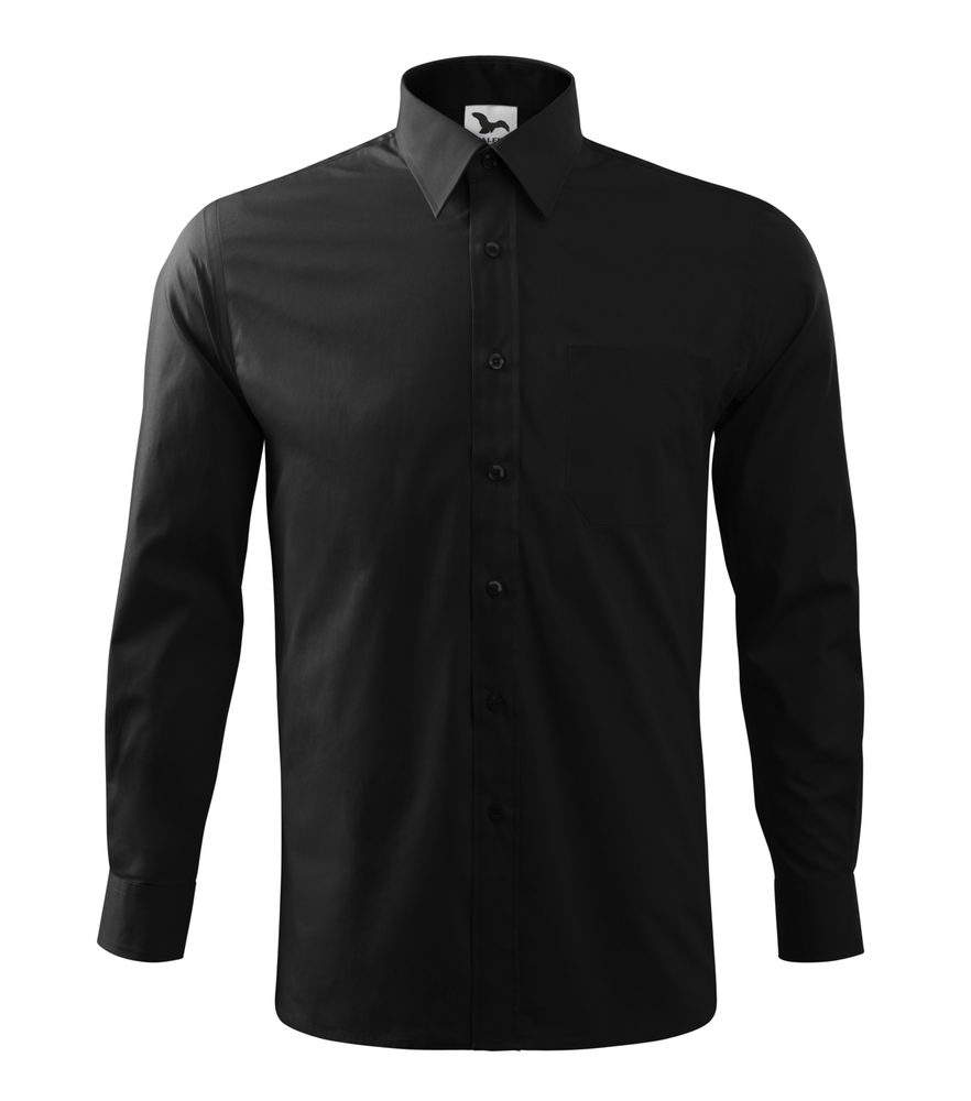 MALFINI Pánska košeľa Style Long Sleeve - Čierna | XXL
