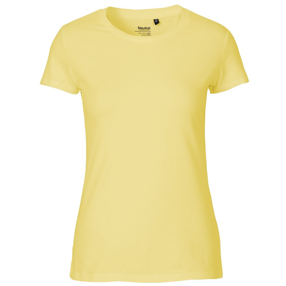 Neutral Dámske tričko Fit z organickej Fairtrade bavlny - Dusty yellow | XL