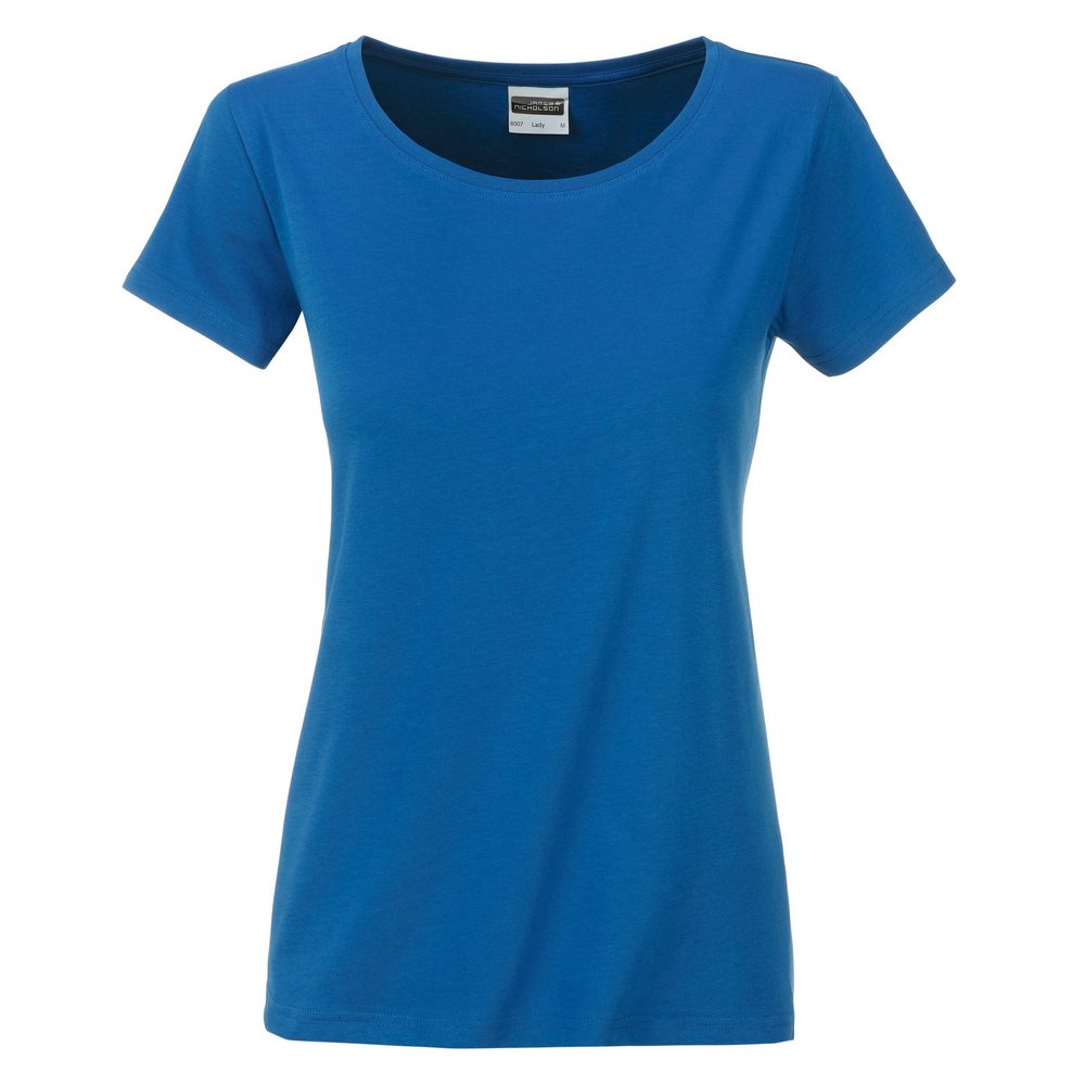James & Nicholson Klasické dámské tričko z biobavlny 8007 - Královská modrá | XS