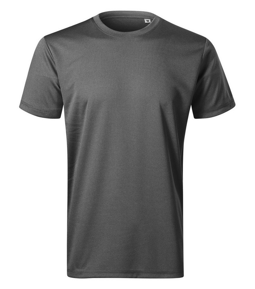 MALFINI Pánské tričko Chance - Černý melír | XL