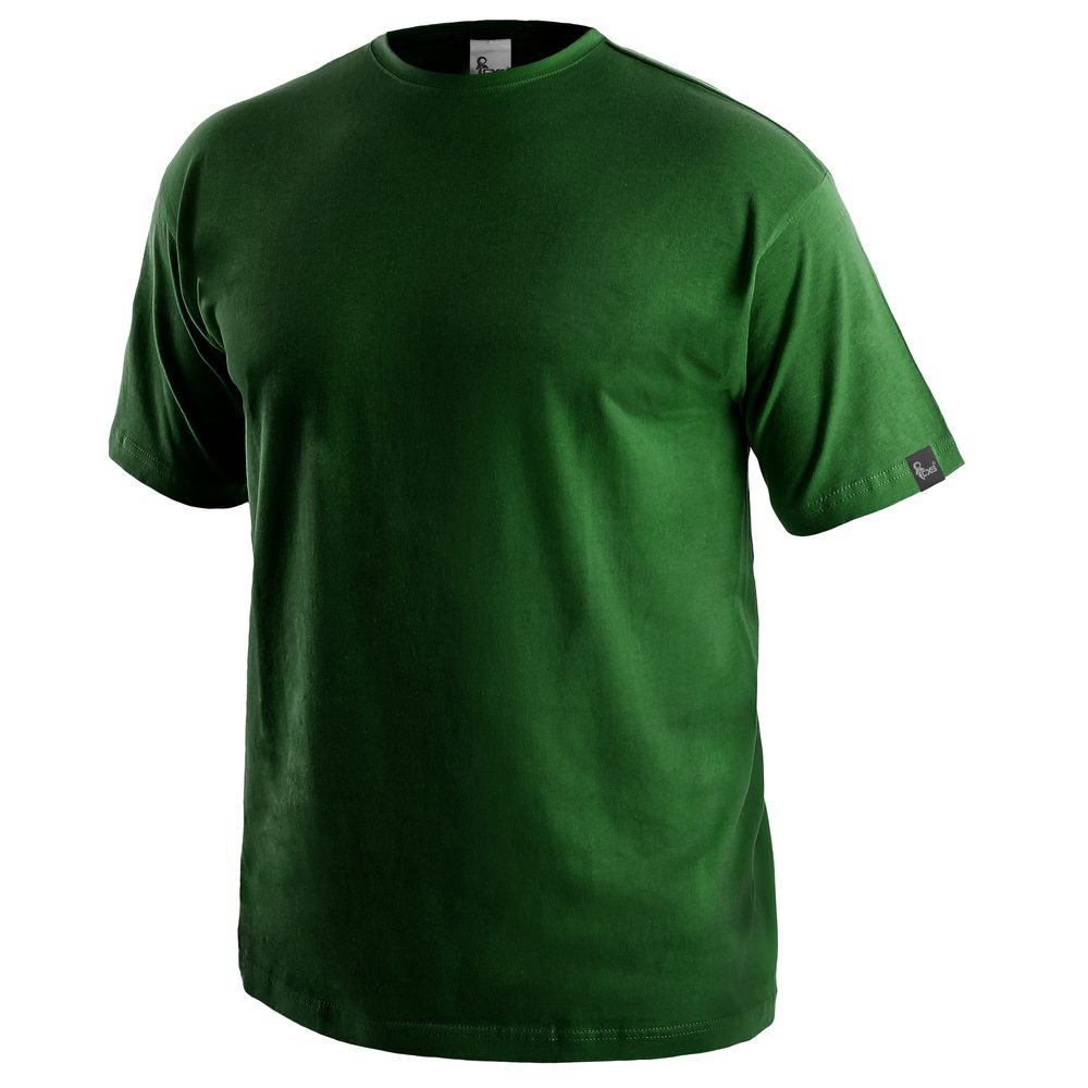 Canis (CXS) Tričko s krátkym rukávom CXS DANIEL - Fľaškovo zelená | XXXL