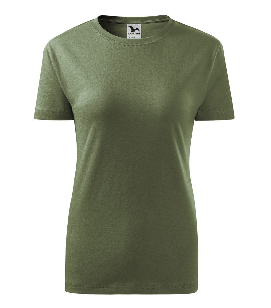 MALFINI Dámské tričko Basic - Khaki | L