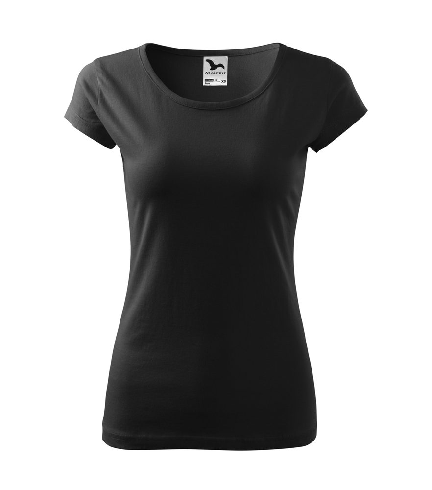 MALFINI Dámské tričko Pure - Černá | XL