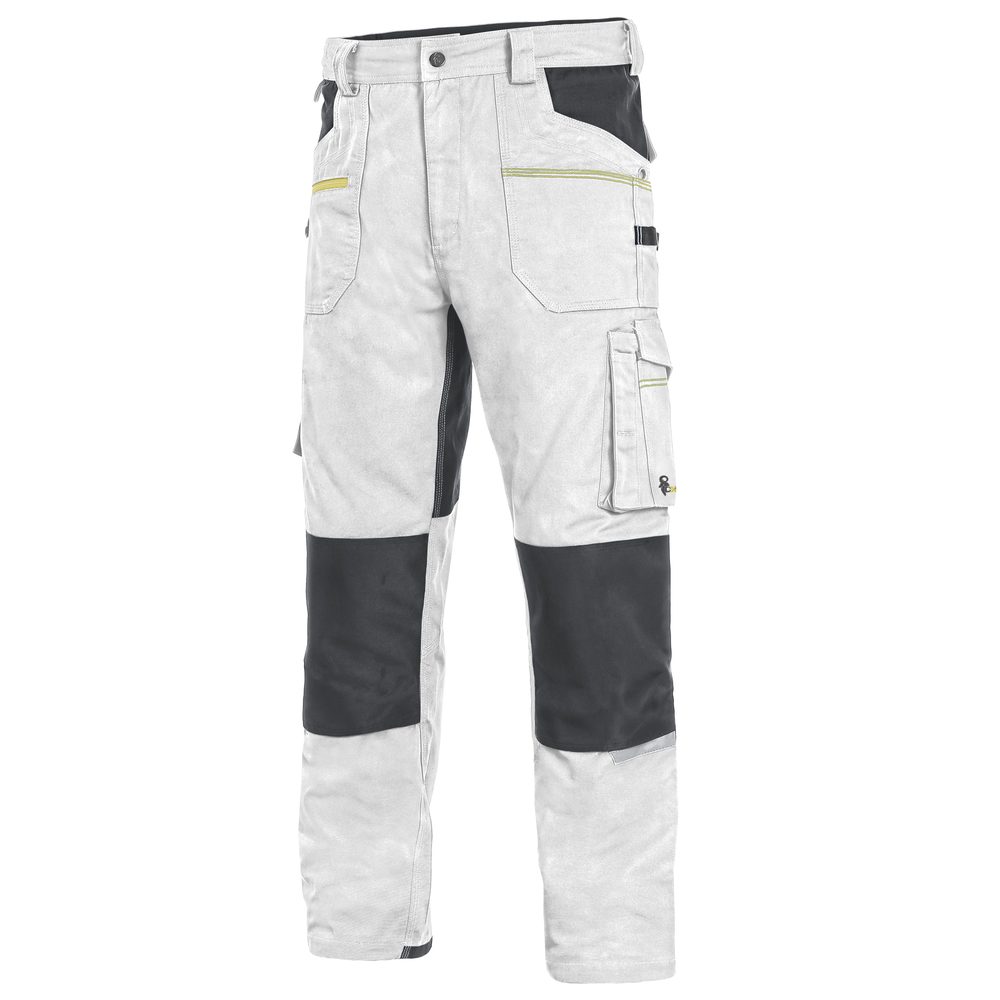 Canis (CXS) Montérkové kalhoty do pasu CXS STRETCH - Bílá / šedá | 46