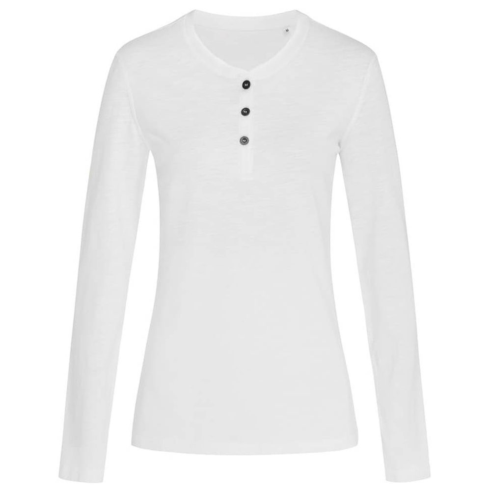 Stedman Dámské tričko s dlouhým rukávem Sharon Henley - Bílá | S