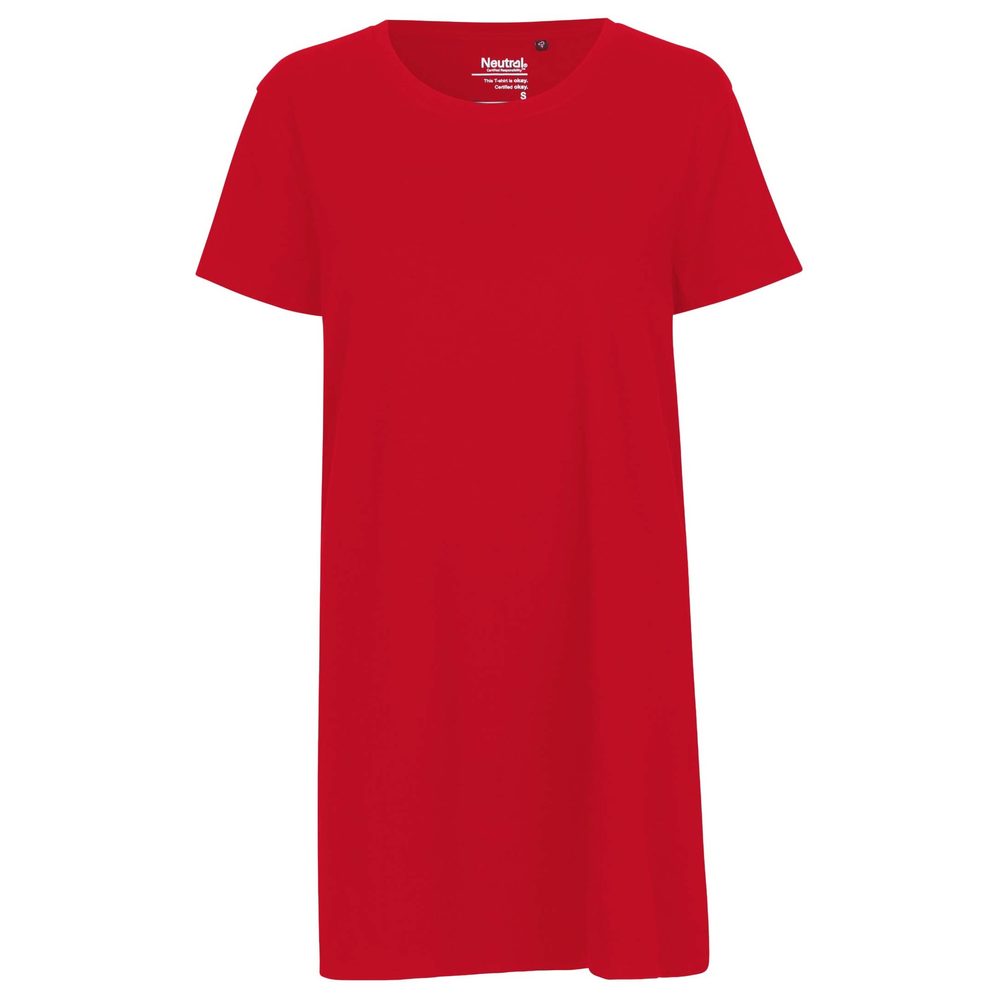 Neutral Dámské dlouhé tričko z organické Fairtrade bavlny - Červená | XS