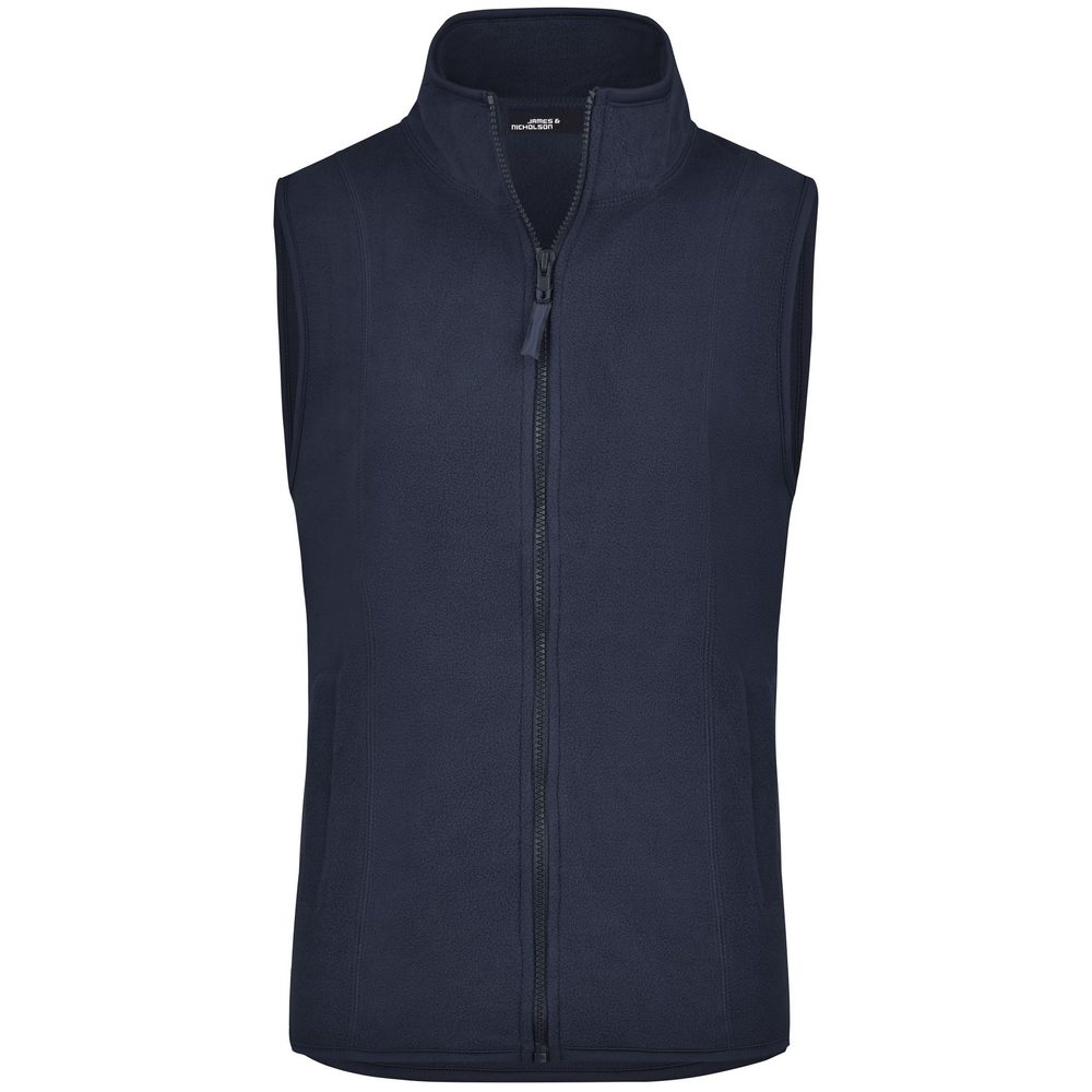 James & Nicholson Dámská fleecová vesta JN048 - Tmavě modrá | XL