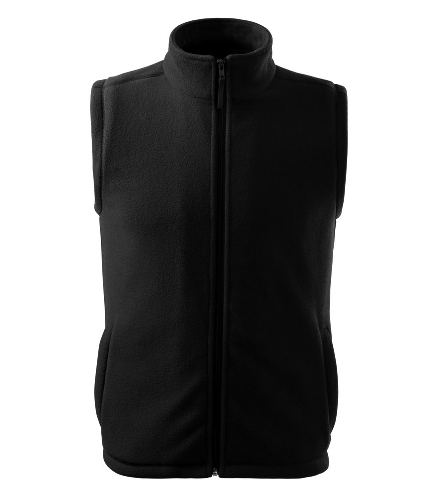 MALFINI Fleecová vesta Next - Černá | XL