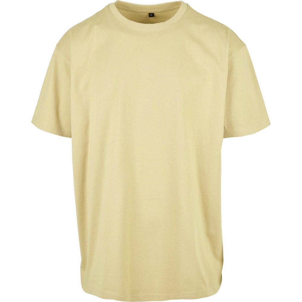 Build Your Brand Pánské tričko Heavy Oversize Tee - Jemně žlutá | XS