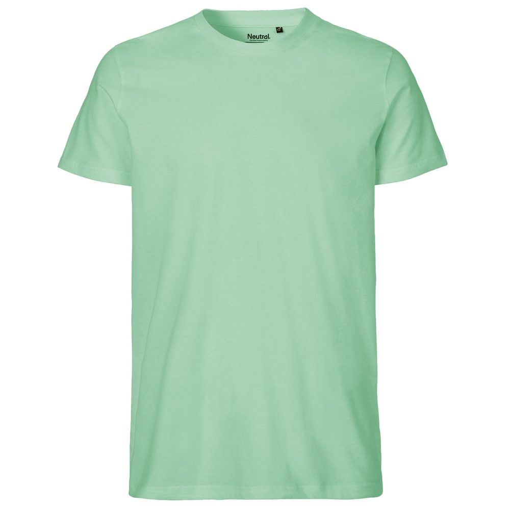 Neutral Pánské tričko Fit z organické Fairtrade bavlny - Dusty mint | L