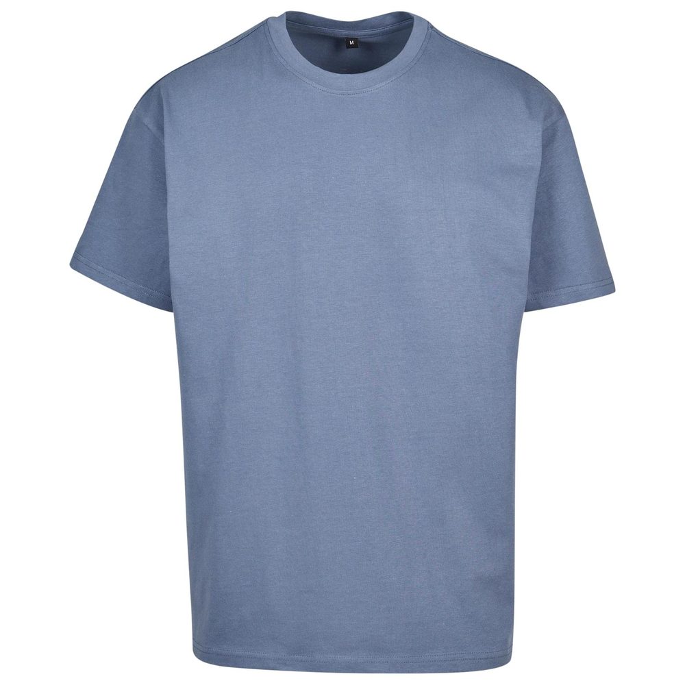 Build Your Brand Pánské tričko Heavy Oversize Tee - Vintage modrá | XL