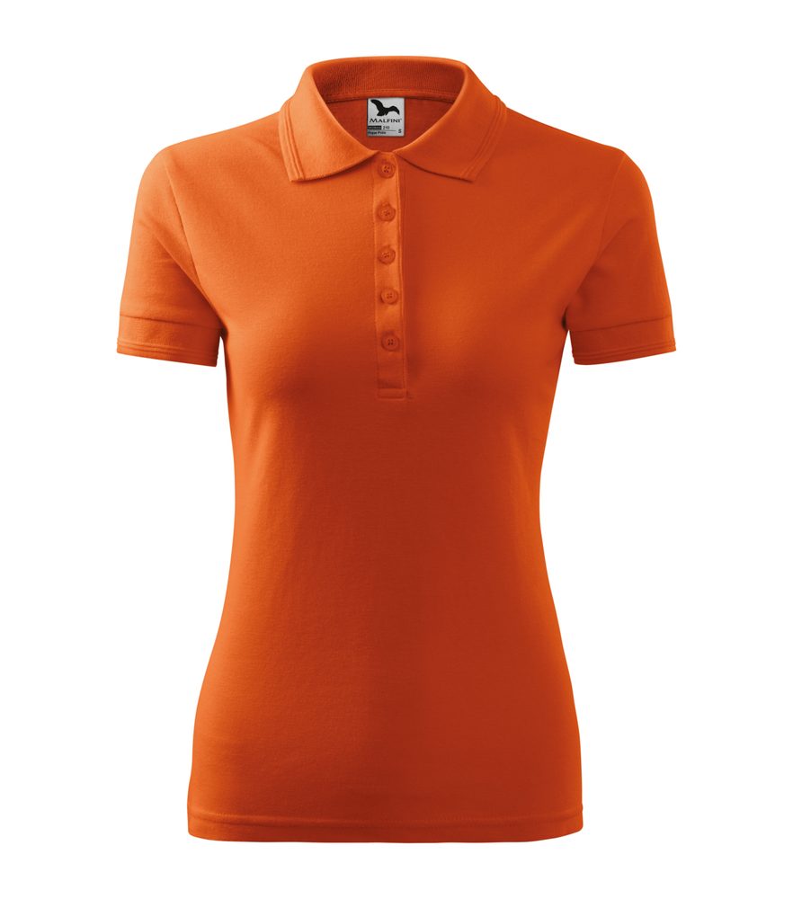 MALFINI Dámská polokošile Pique Polo - Oranžová | XL