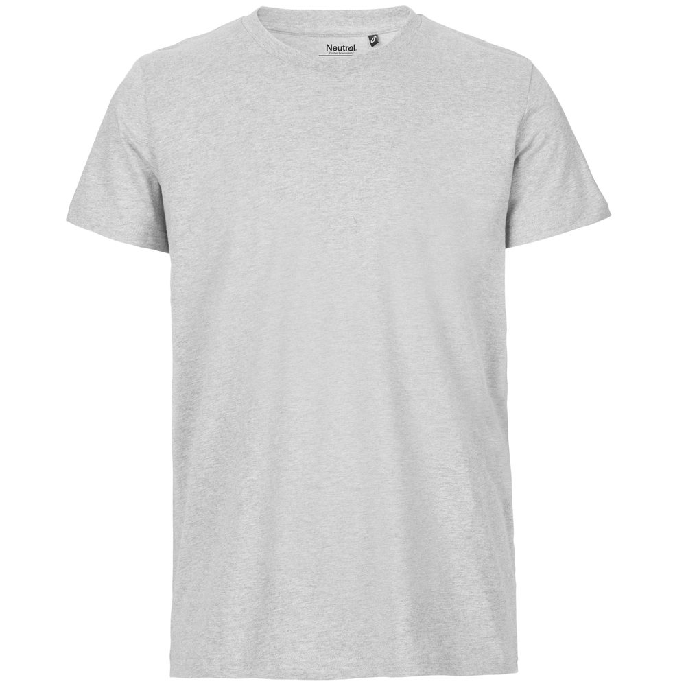 Neutral Pánské tričko Fit z organické Fairtrade bavlny - Popelavá | XL