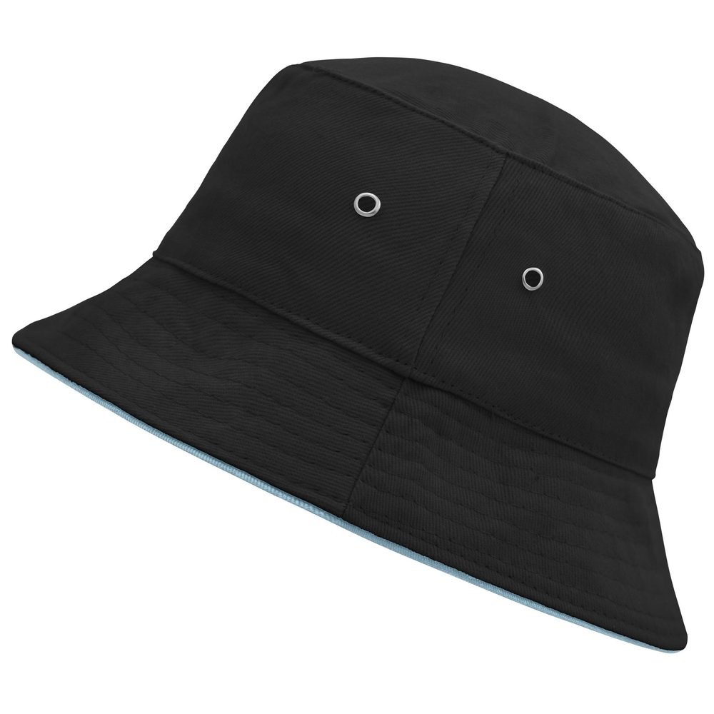 Myrtle Beach Bavlnený klobúk MB012 - Čierna / mätová | L/XL