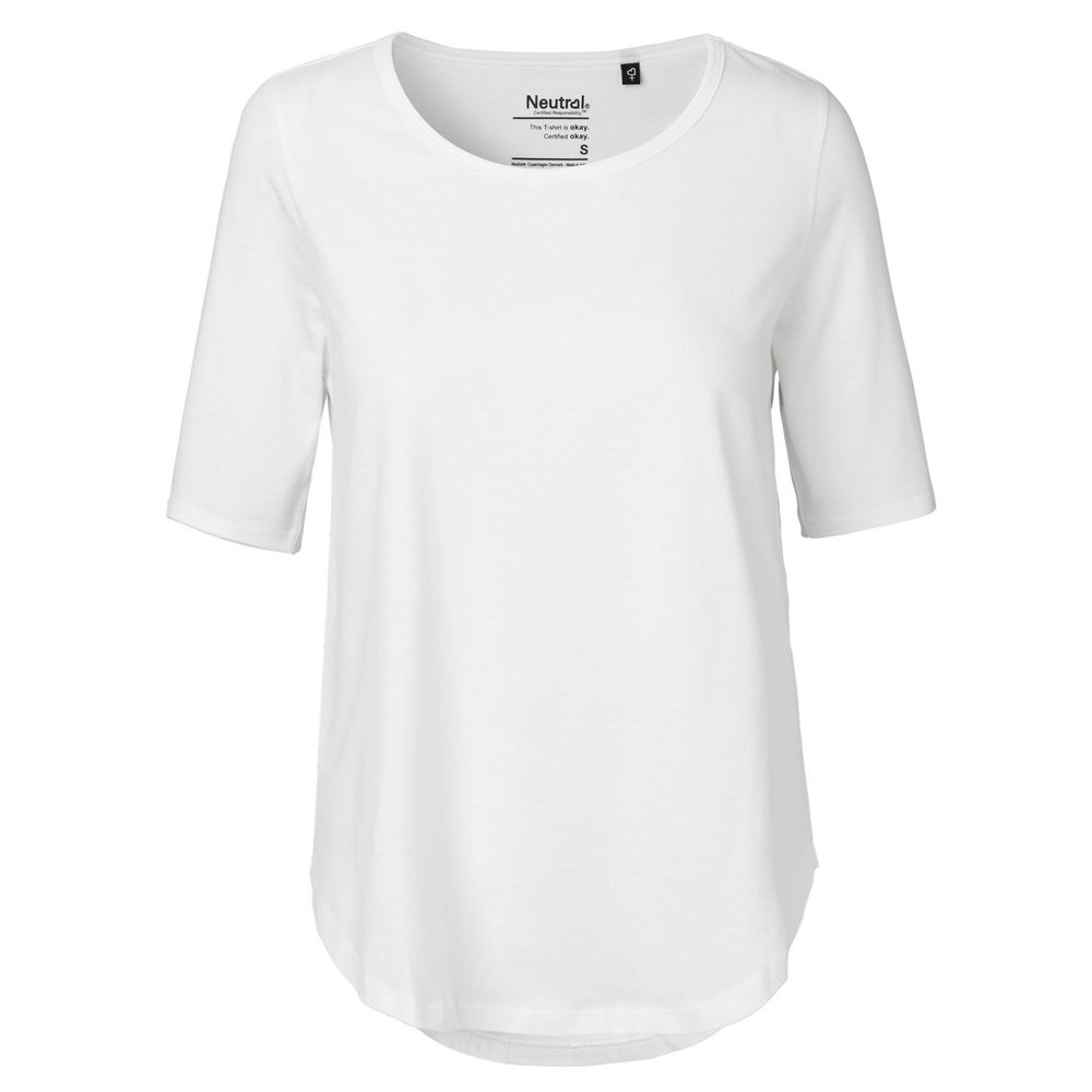 Neutral Dámské tričko s polovičním rukávem z organické Fairtrade bavlny - Bílá | XXL