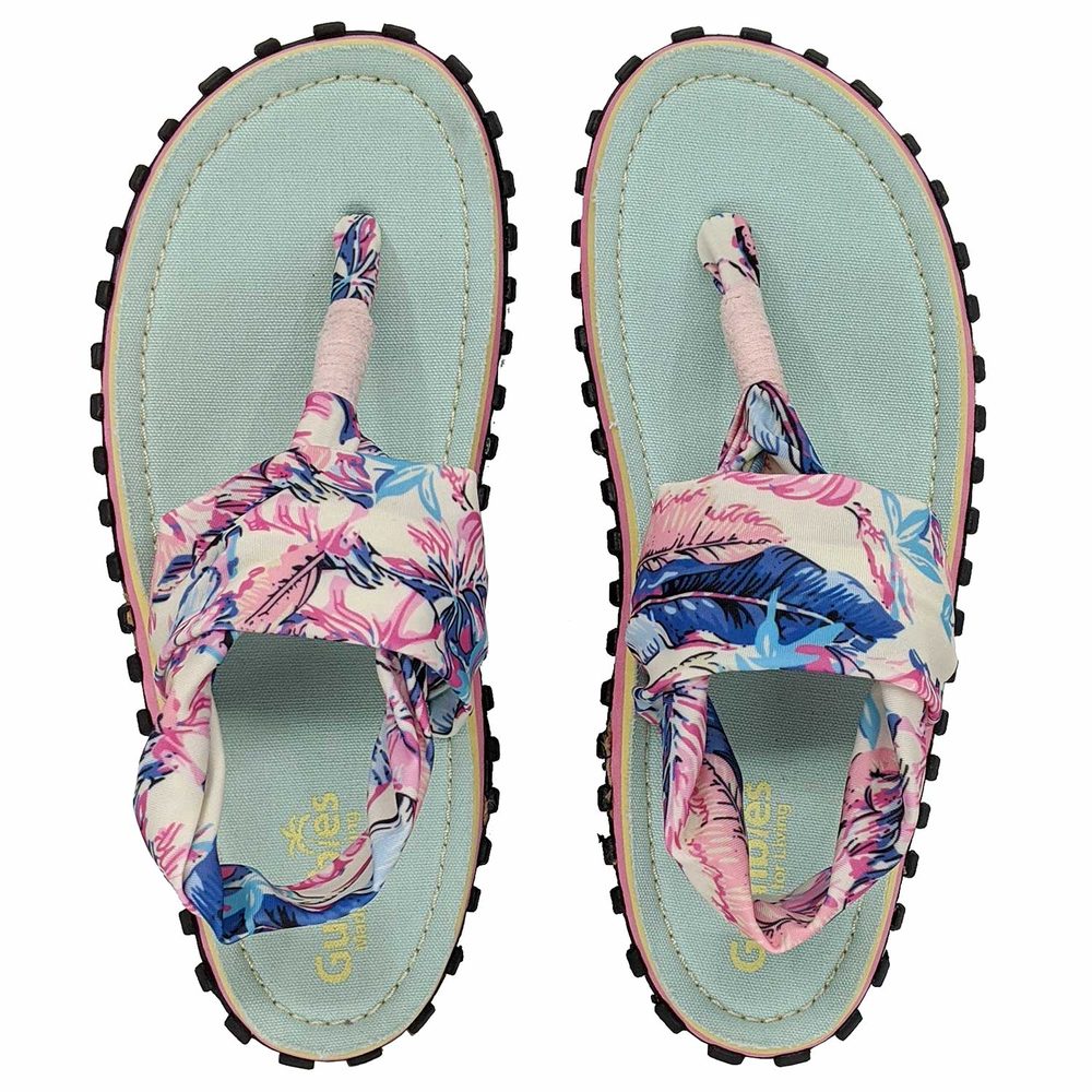 Gumbies Dámské sandály Gumbies Slingback - Mátová / růžová | 36