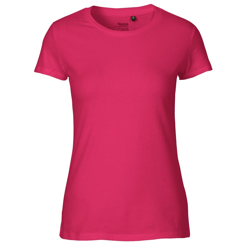 Neutral Dámske tričko Fit z organickej Fairtrade bavlny - Ružová | M