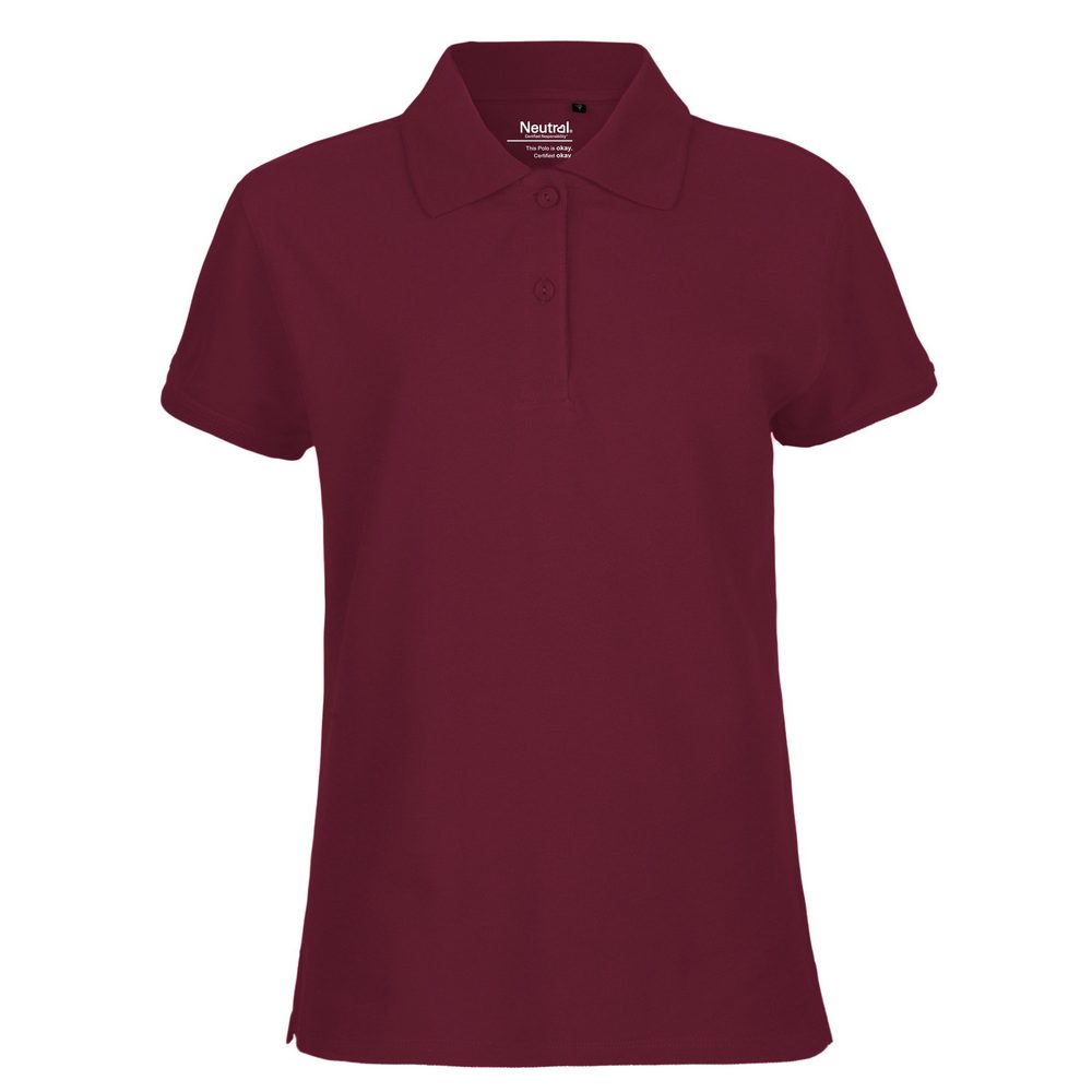 Neutral Dámská polokošile Classic z organické Fairtrade bavlny - Bordeaux | XL