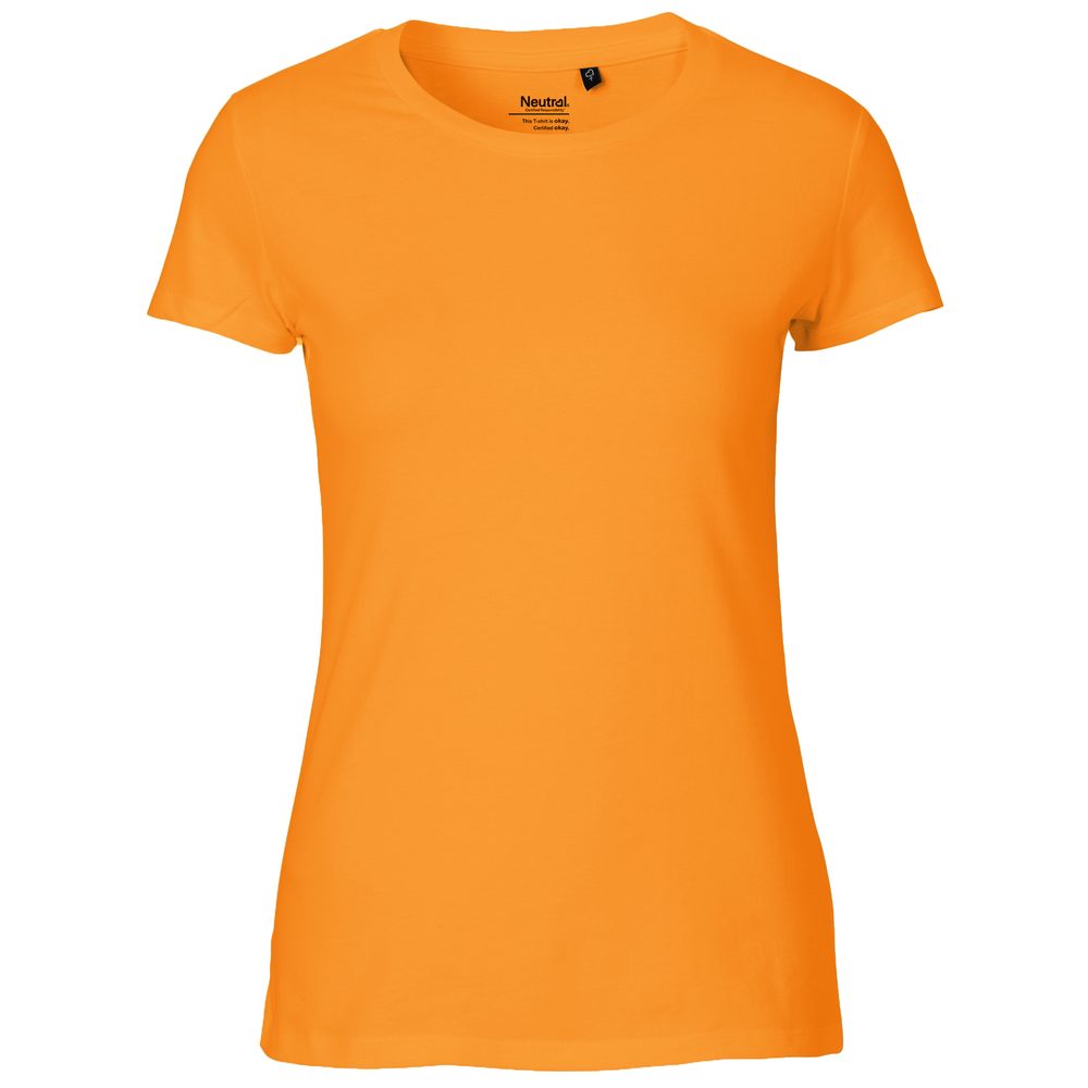 Neutral Dámské tričko Classic z organické Fairtrade bavlny - Světle oranžová | S