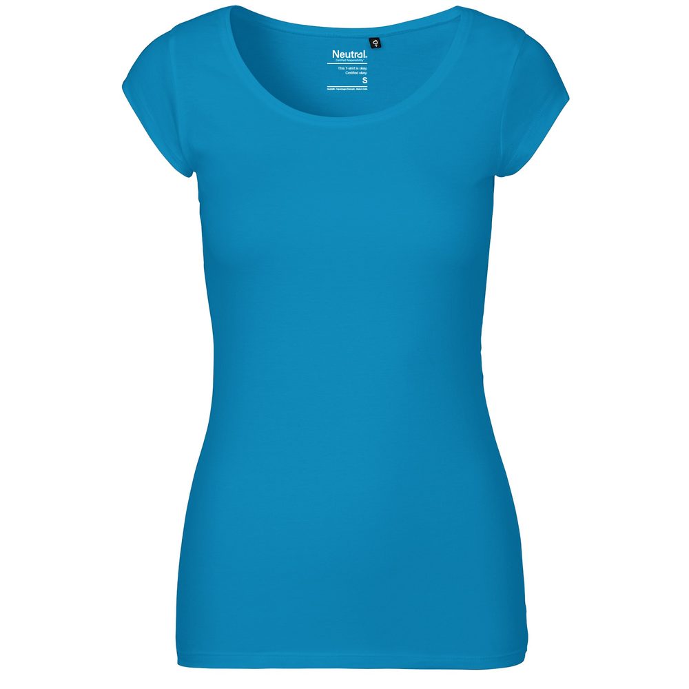 Neutral Dámské tričko z organické Fairtrade bavlny - Safírová modrá | M