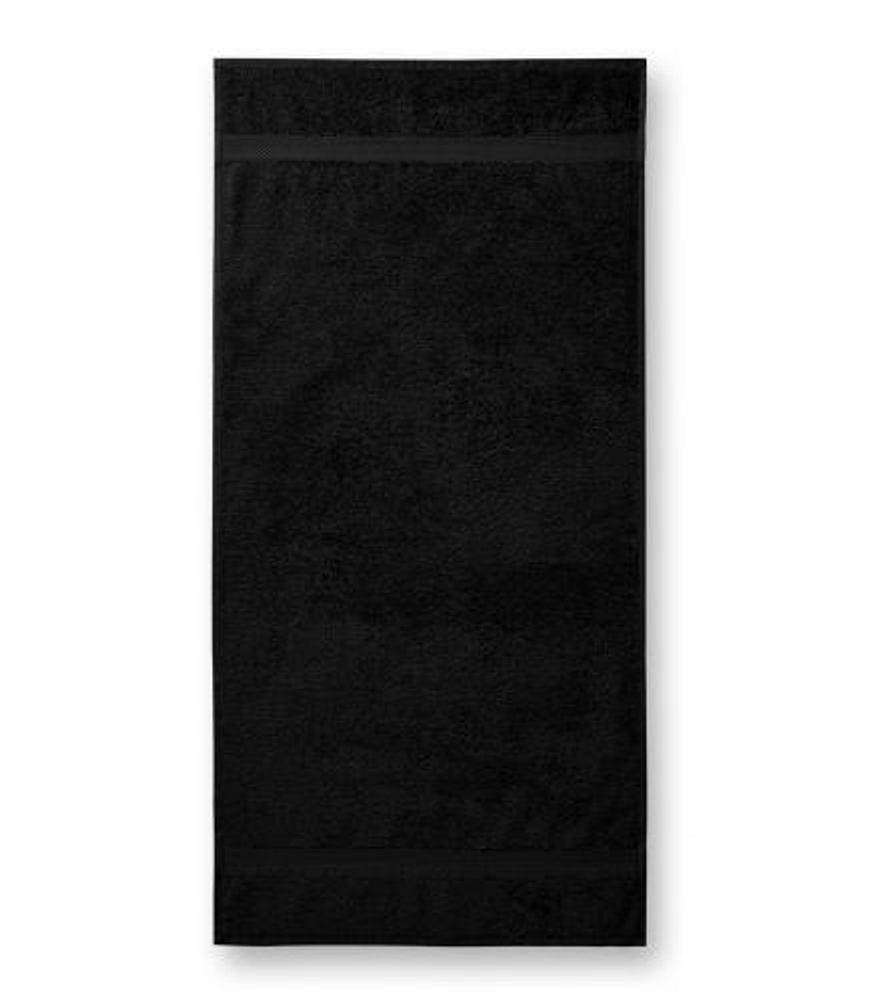 MALFINI Osuška Terry Bath Towel - Černá | 70 x 140 cm