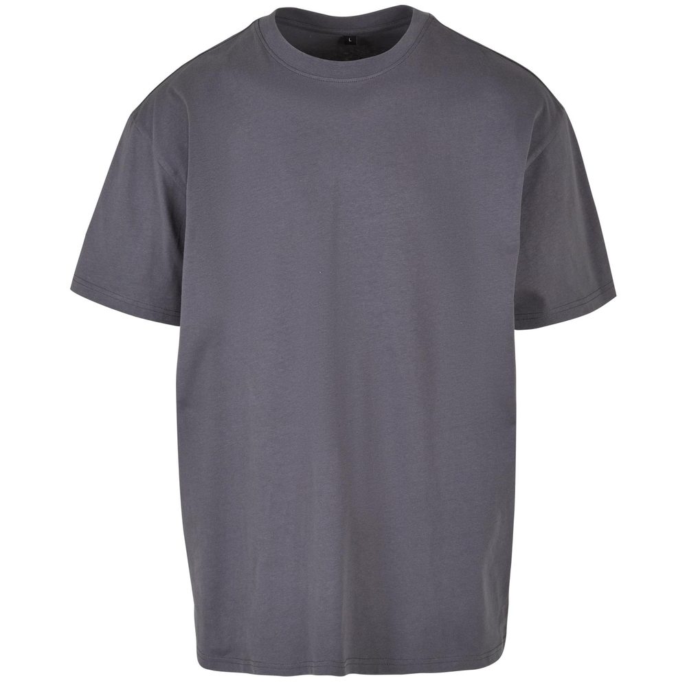 Build Your Brand Pánské tričko Heavy Oversize Tee - Tmavě šedá | XL