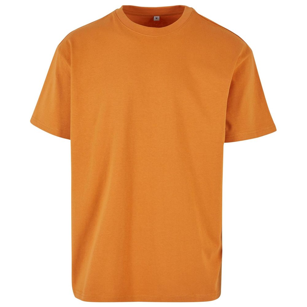 Build Your Brand Pánské tričko Heavy Oversize Tee - Oranžová | XXXL