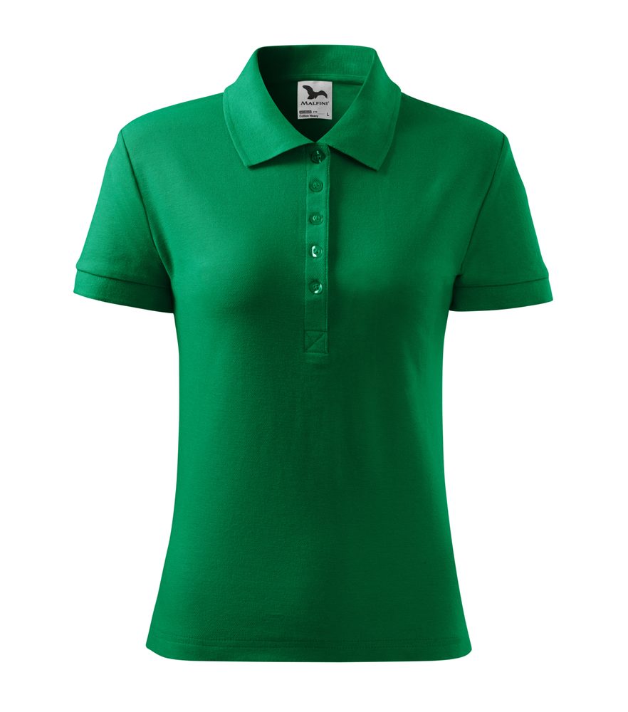 MALFINI Dámská polokošile Cotton Heavy - Středně zelená | M