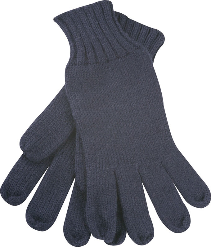 Myrtle Beach Pletené rukavice MB505 - Tmavomodrá | L/XL
