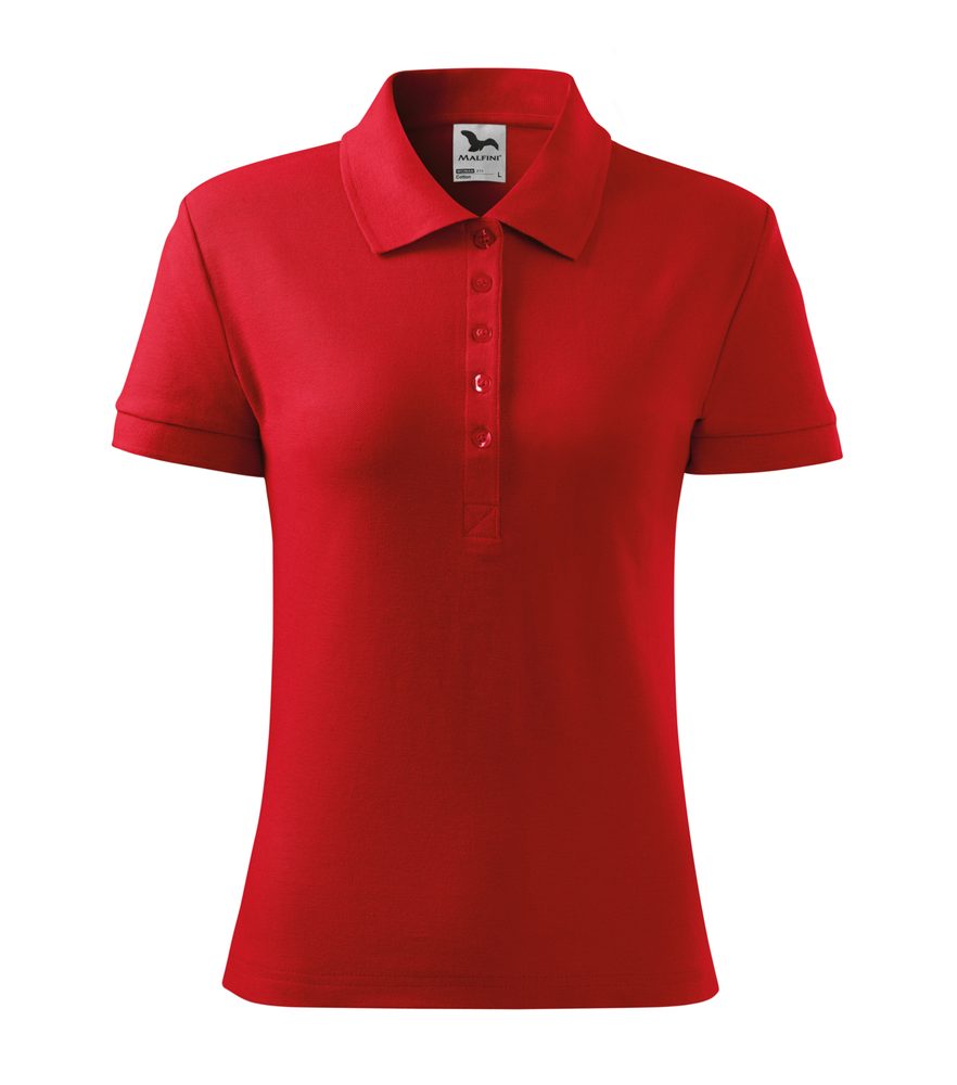 MALFINI Dámská polokošile Cotton - Červená | XL
