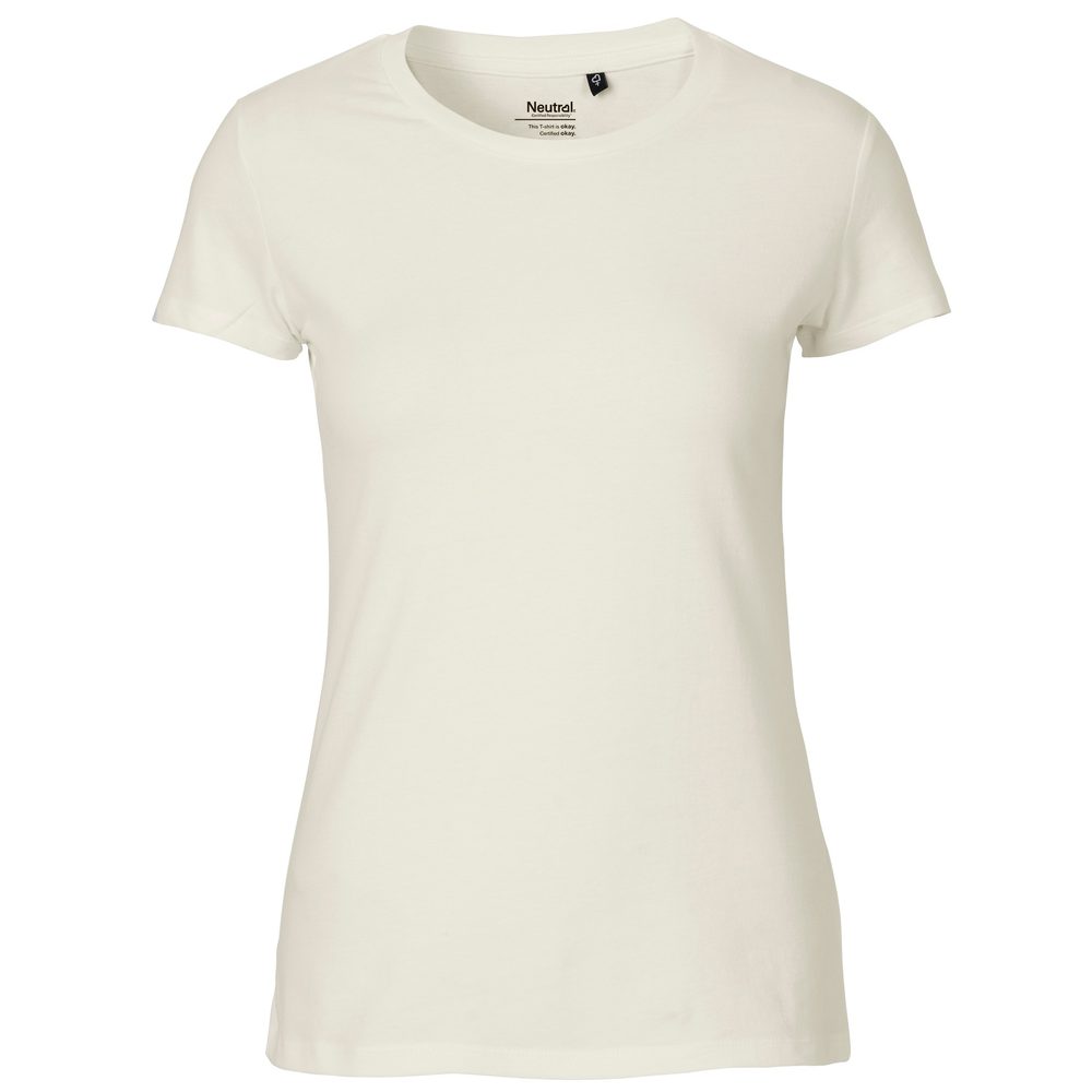 Neutral Dámské tričko Fit z organické Fairtrade bavlny - Natural | XXL