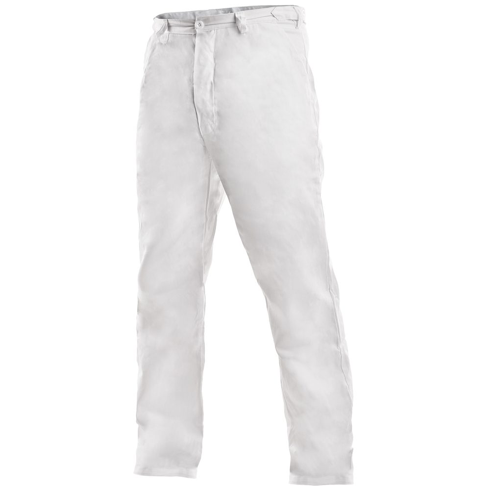 Canis (CXS) Pánské bílé pracovní kalhoty ARTUR - 54