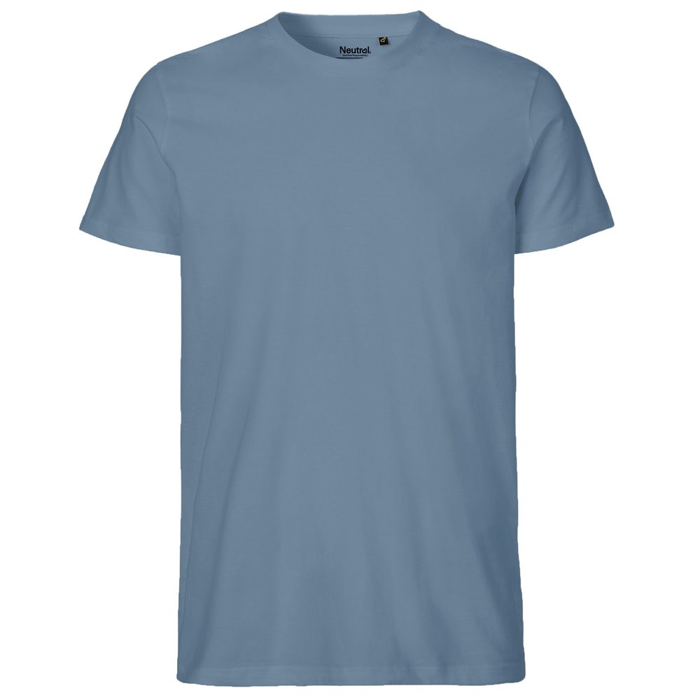 Neutral Pánské tričko Fit z organické Fairtrade bavlny - Dusty indigo | XXL