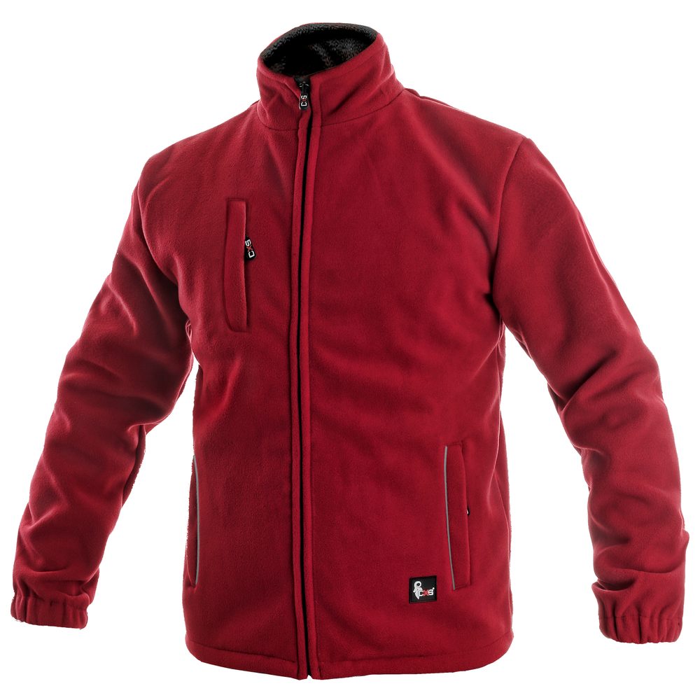 Canis (CXS) Pánská fleecová bunda OTTAWA - Červená | L