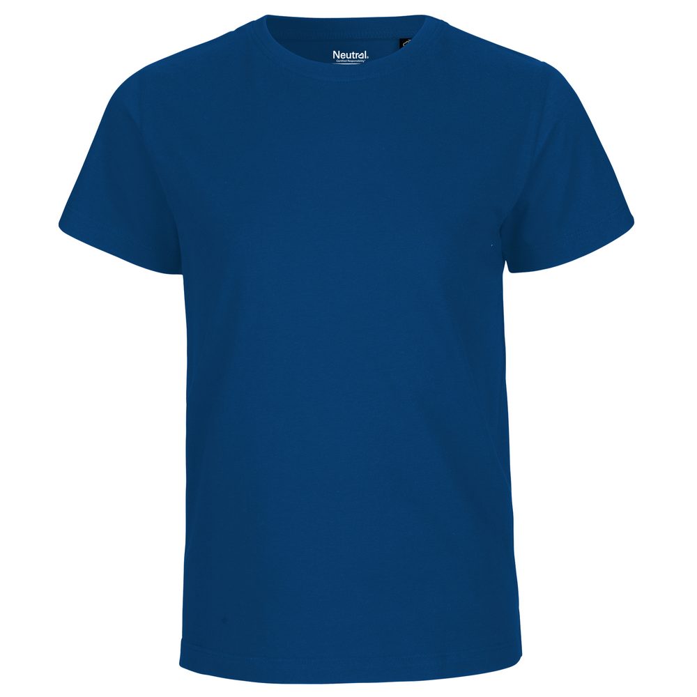 Neutral Detské tričko s krátkym rukávom z organickej Fairtrade bavlny - Kráľovská modrá | 92/98