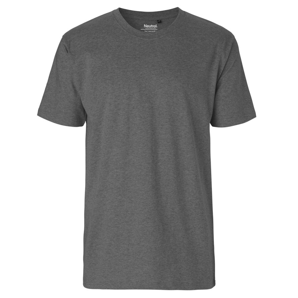 Neutral Pánské tričko Classic z organické Fairtrade bavlny - Tmavý melír | XXL