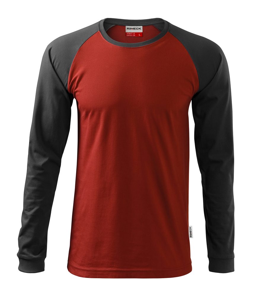 MALFINI Pánské tričko s dlouhým rukávem Street LS - Marlboro červená | XXL