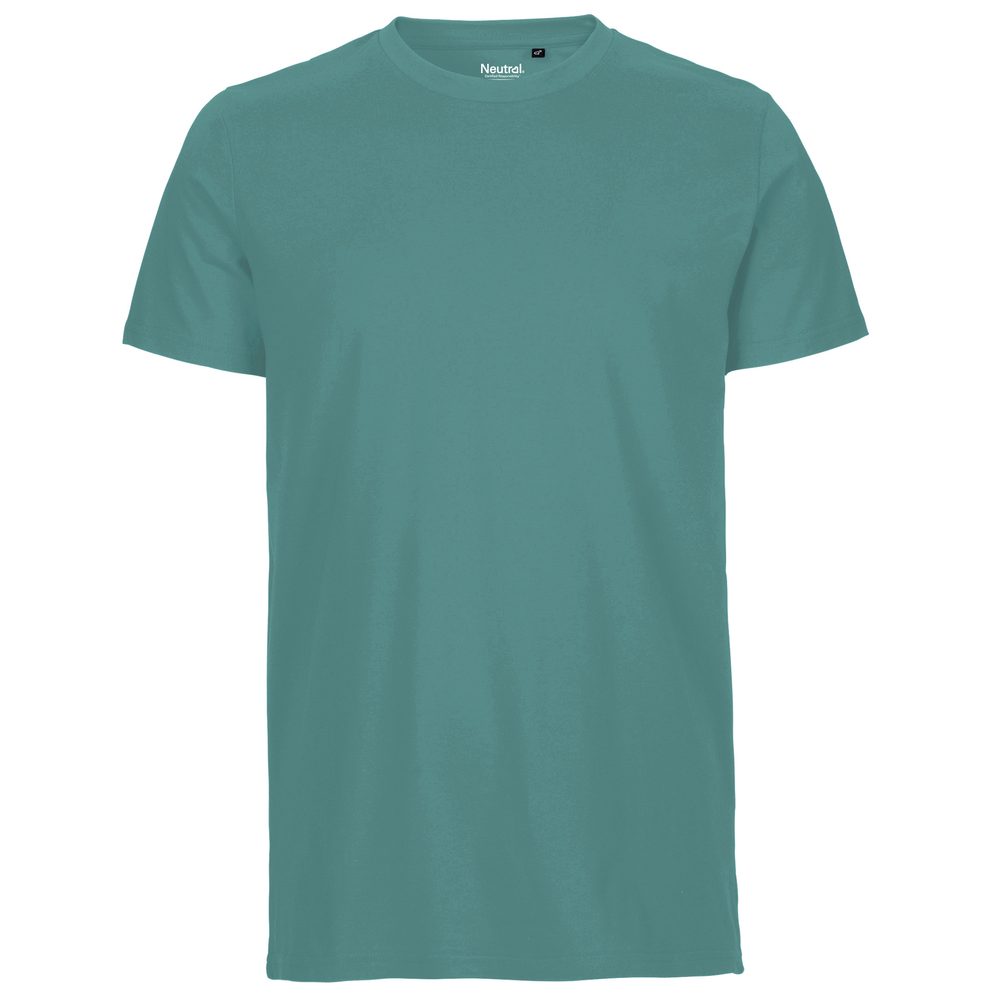 Neutral Pánské tričko Fit z organické Fairtrade bavlny - Teal | XL