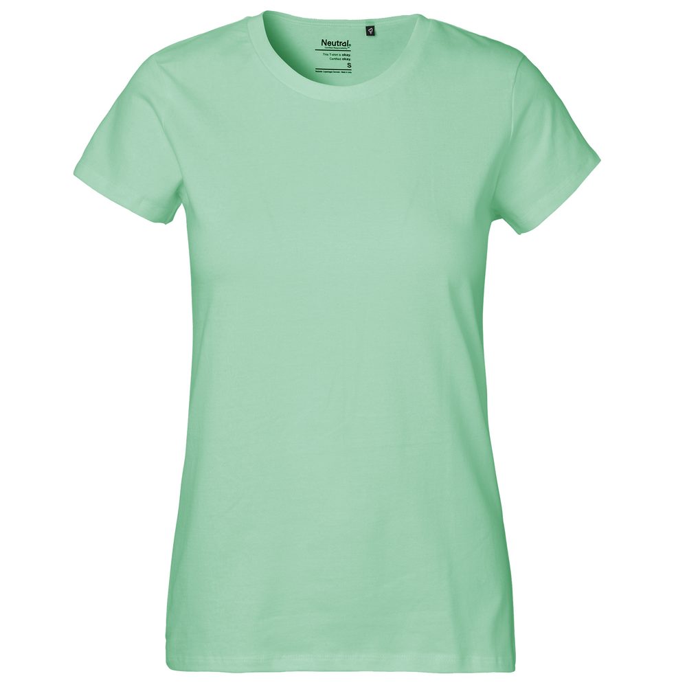 Neutral Dámske tričko Classic z organickej Fairtrade bavlny - Dusty mint | L